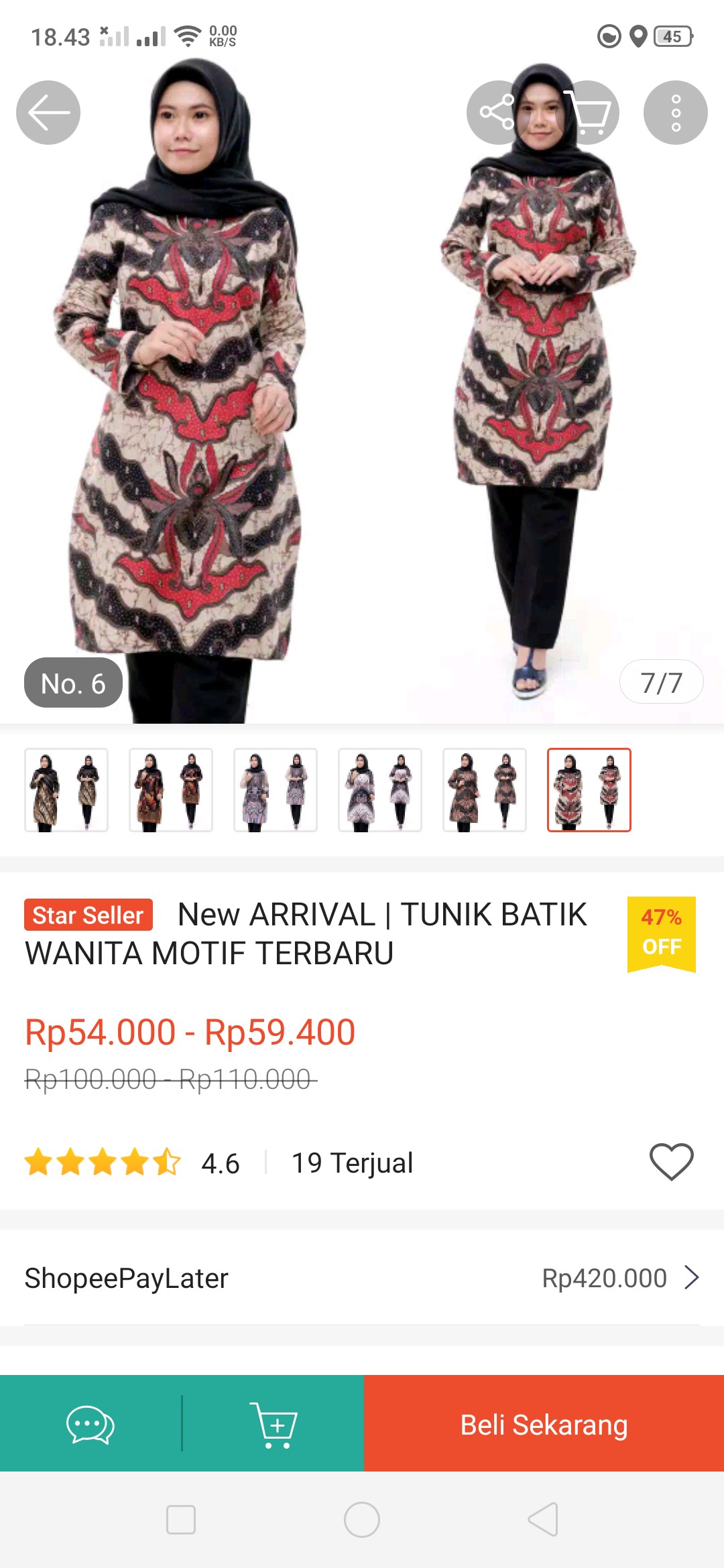 New Arrival | Tunik Batik Wanita Motif Terbaru