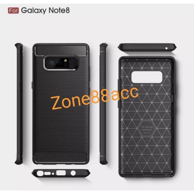 Silicon Case SAMSUNG Note 8 Softcase iPAKY Carbon Casing Cover TPU