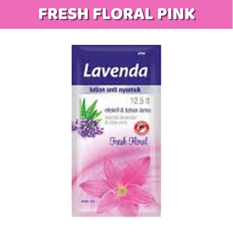 Lavenda Lotion Anti Nyamuk 1 Renceng ( Isi 12 Sachet )