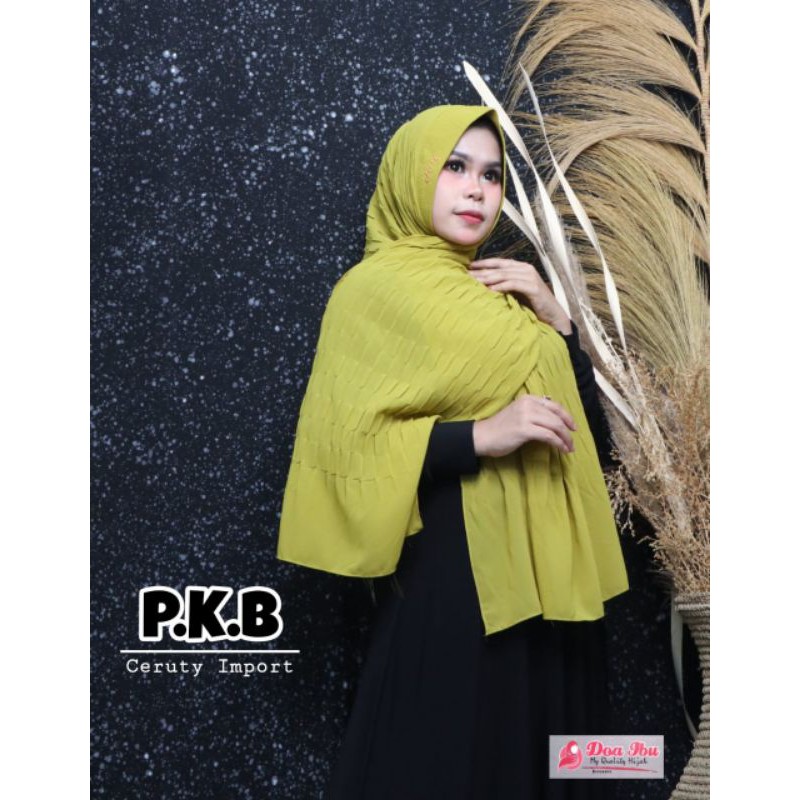 PASHMINA PET PLISKET KULIT BUAYA ORIGINAL DOA IBU/PASHMINA PLISKET CERUTY/PASHMINA ORI DOI