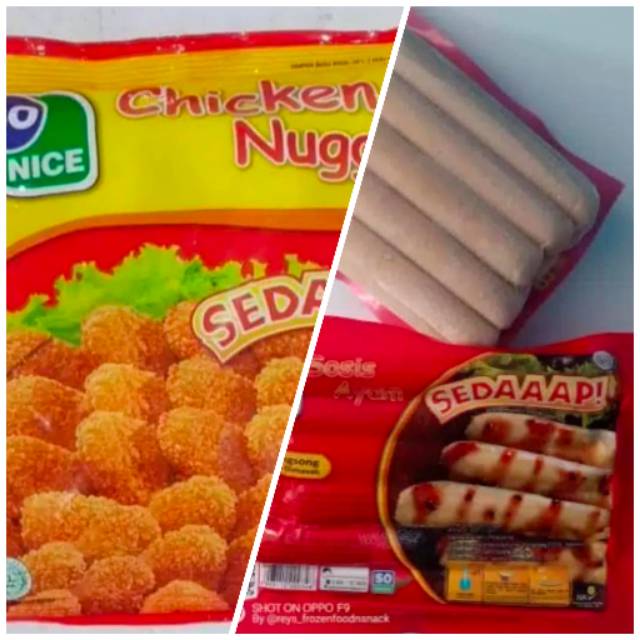 

PROMO PAKET HEMAT SO NICE CHICKEN NUGGET 250GR + SOSIS SO NICE 375GR