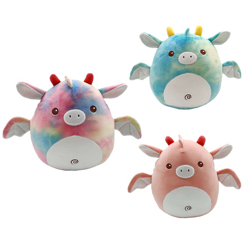 Babi Squishmallow Unicorn Terbang Kartun Anime Mainan Mewah Boneka Boneka Lembut