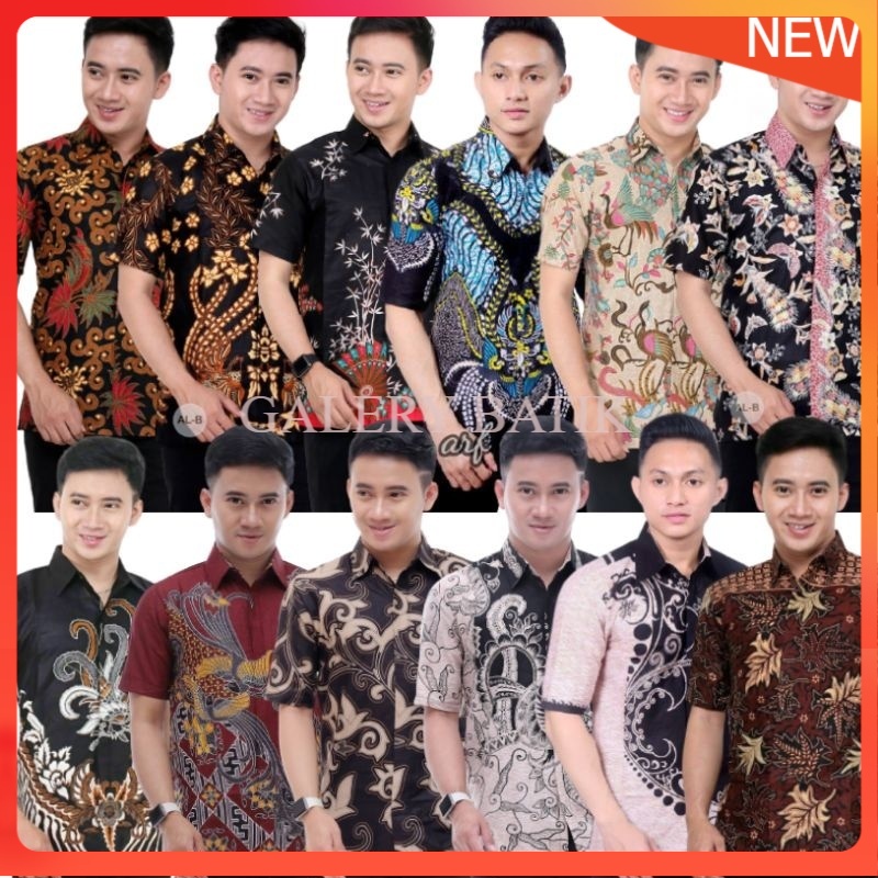 BAJU BATIK PRIA ABADI BATIK KEMEJA BATIK PRIA LENGAN PENDEK