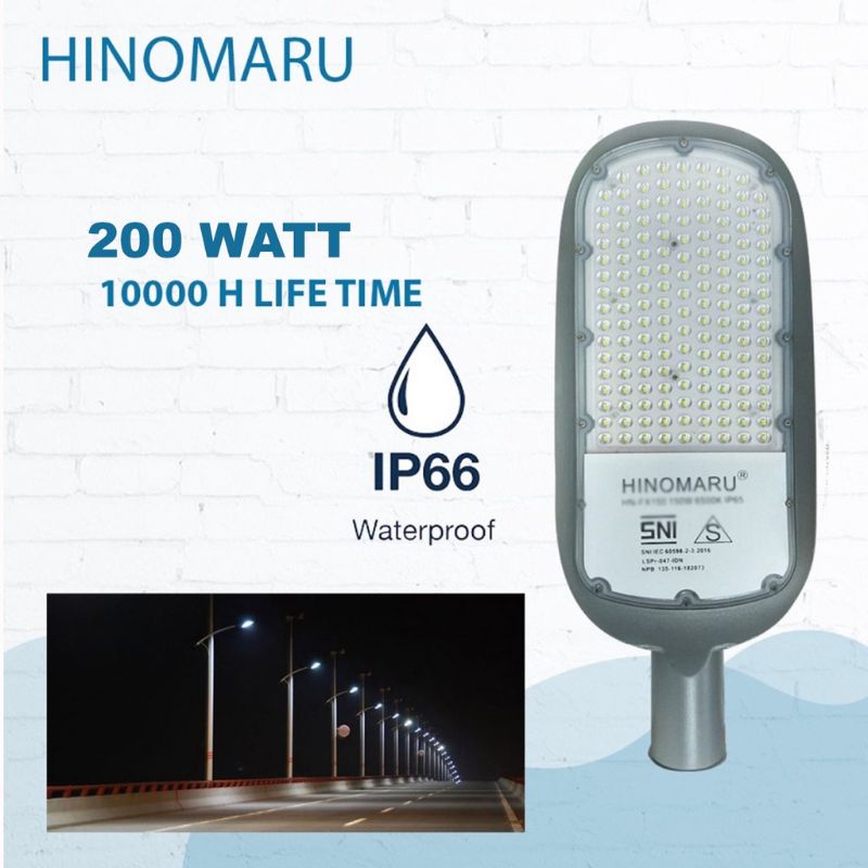 HINOMARU LAMPU PJU 200W 200 WATT PUTIH HN-FX200 6500K STREET LIGHT