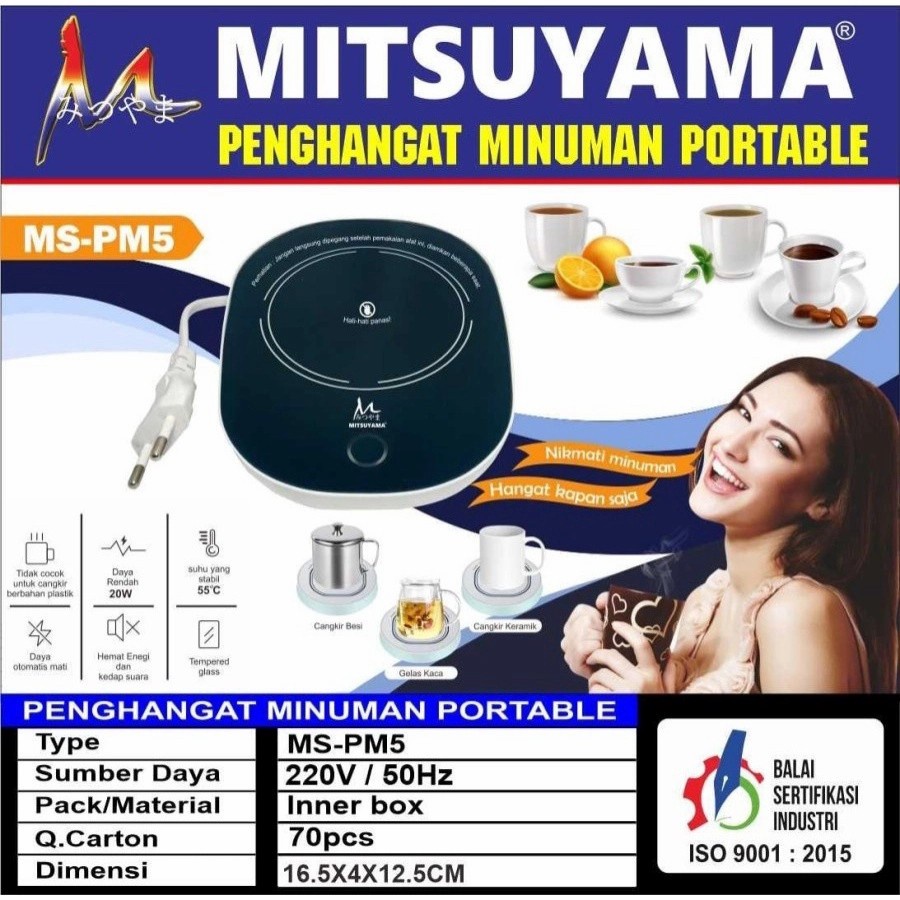 Penghangat Minuman Portable / pemanas minuman MS-PM5 MITSUYAMA warm