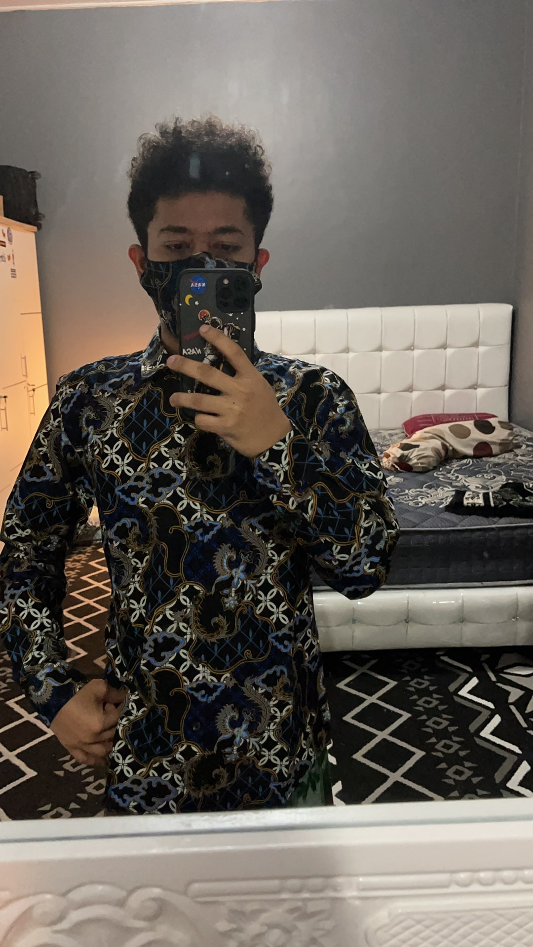 Redcliff 6t3005z Mi - Kemeja Batik & Masker Pria