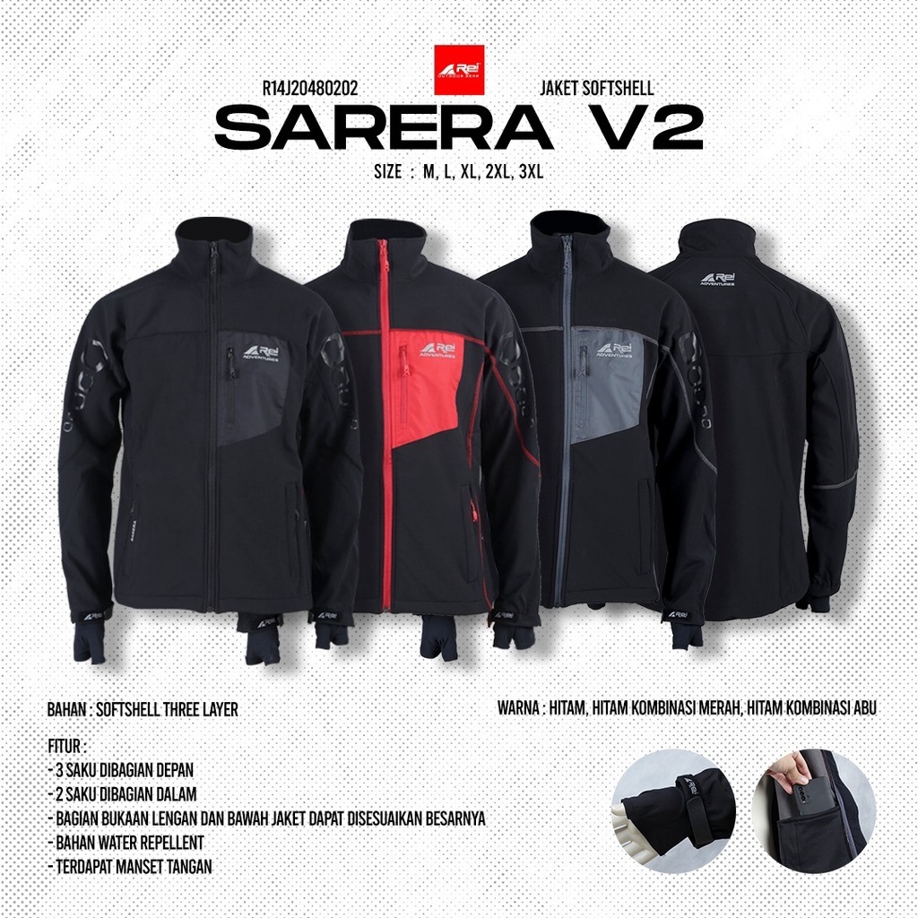JAKET SOFTSHELL REI SARERA V2