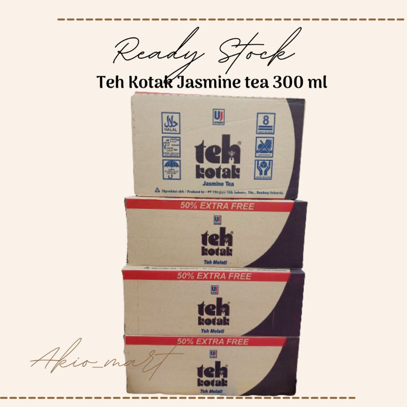 

Teh Kotak Teh Melati Jasmine tea 300 ml 1 dus / karton isi 24 pcs Ultra Jaya