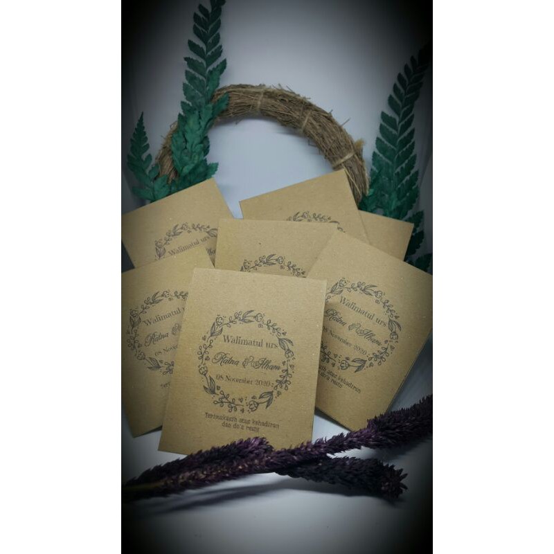 

Souvenir benih kemasan amplop kumplit