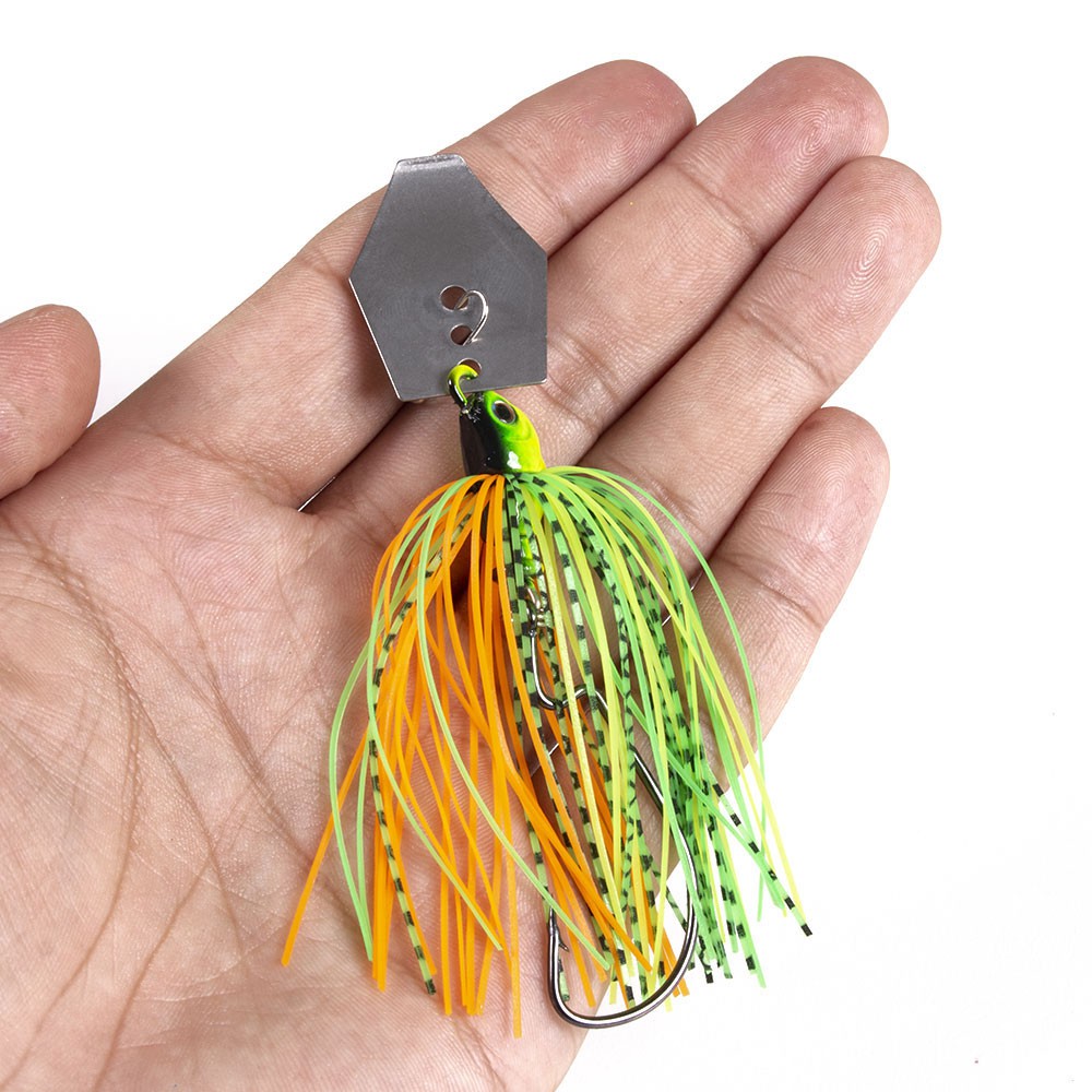 HENGJIA 1Pcs 10cm/11g Sequin Spoon Umpan Pancing Swimbait Buzz Ikan Fishing Lure Bass Bait Tackle