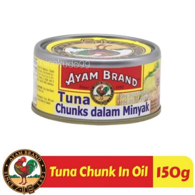 

TUNA CHUNKS IN OIL AYAM BRAND / IKAN TUNA KALENG / CHUNK