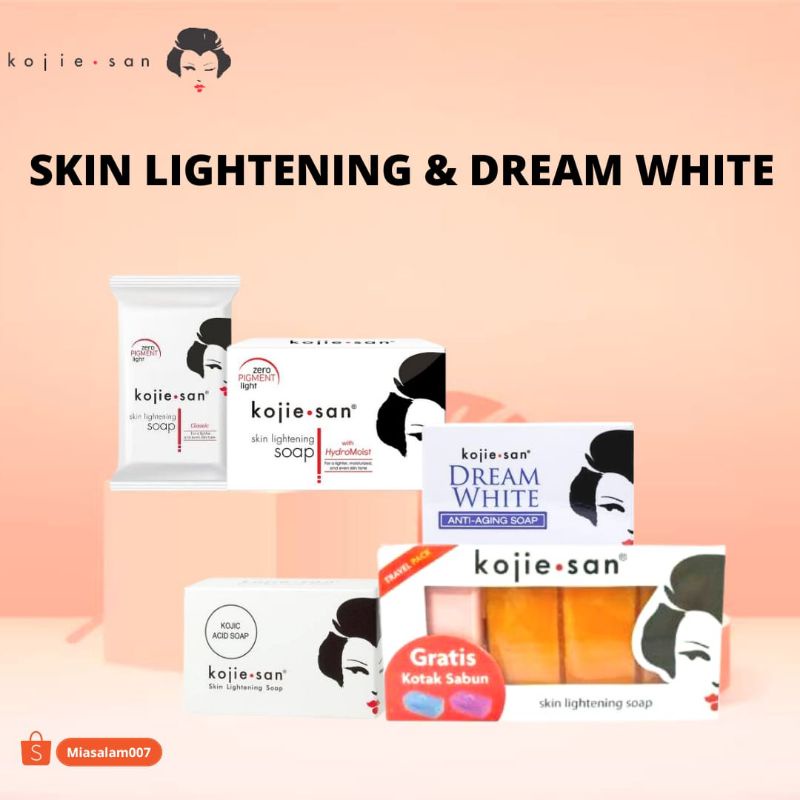 KOJIE SAN LIGHTENING SOAP (ORIGINAL) / DREAM WHITE /KOJIC ACID / KOJIESAN /HYDROMOIST 45 gr 65 gr 135 gr