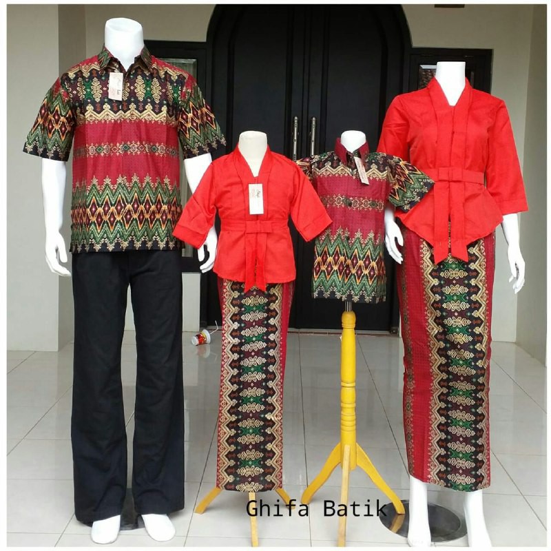 BATIK PEKALONGAN SARIMBIT COUPLE KELUARGA KEBAYA AZKANA GF