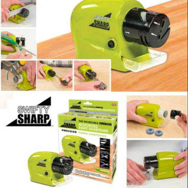 Asahan Pisau Otomatis / Swifty Sharp / Motorized Knife Sharpener / Pengasah Pisau Tumpul