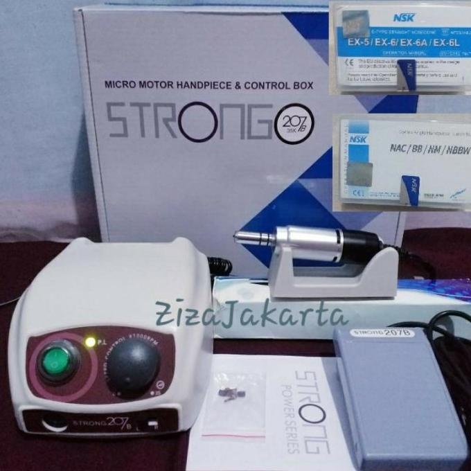 Mikromotor Micromotor Strong 207B Lengkap Asli