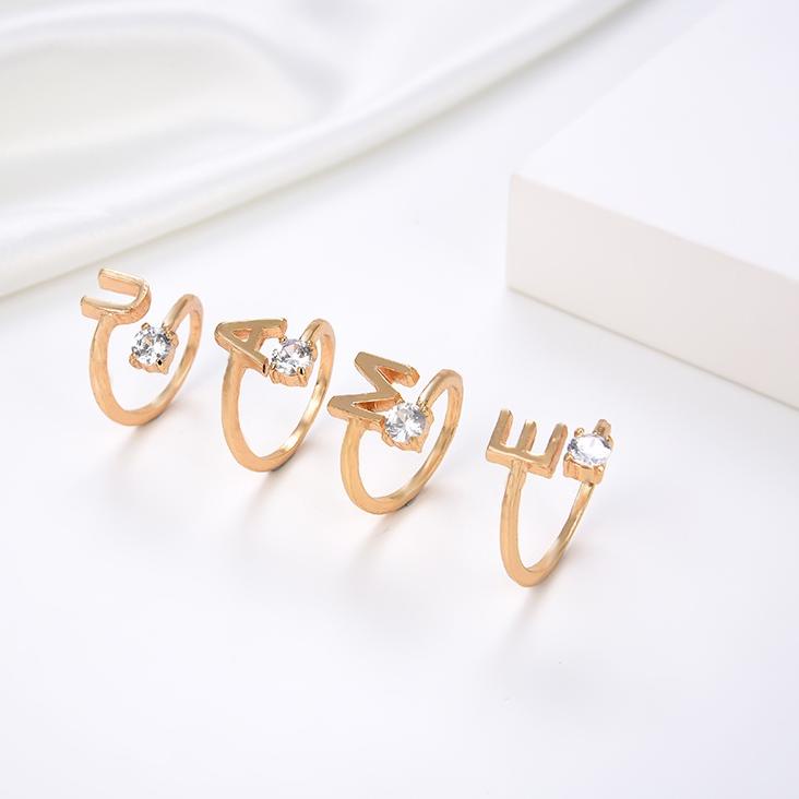 codeQ6c6B--Lavish Jewelry 01J Cincin Titanium Fourfashion Wanita Cincin Huruf Inisial Emas Muda Love