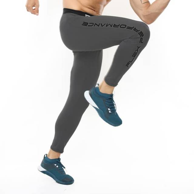 FHS-005AB Celana legging sport fitness bodyfit FLEX abu