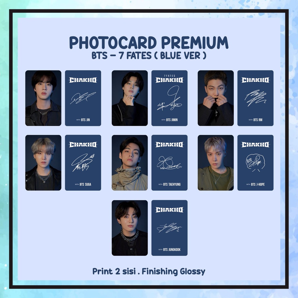 PHOTOCARD UNOFFICIAL BTS - 7 FATES