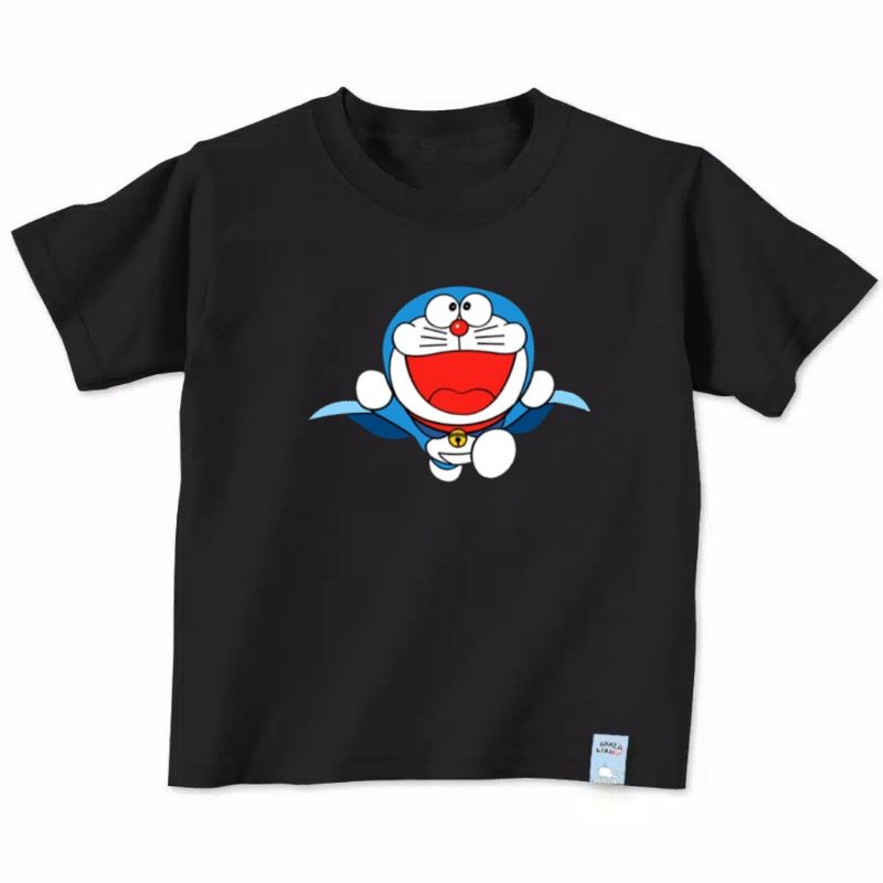 Kaos Anak Doraemon Baju Oblong Anak Unisex Cowo Cewek Kaos Anak Usia 2 sampai 10thn