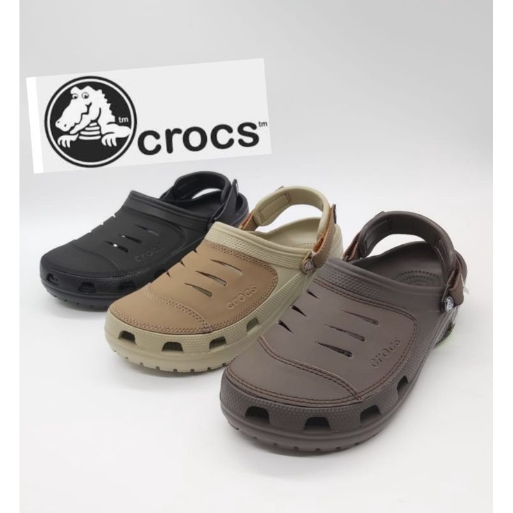 Crocs yukon men / sepatu crocs pria / yukon leather best seller