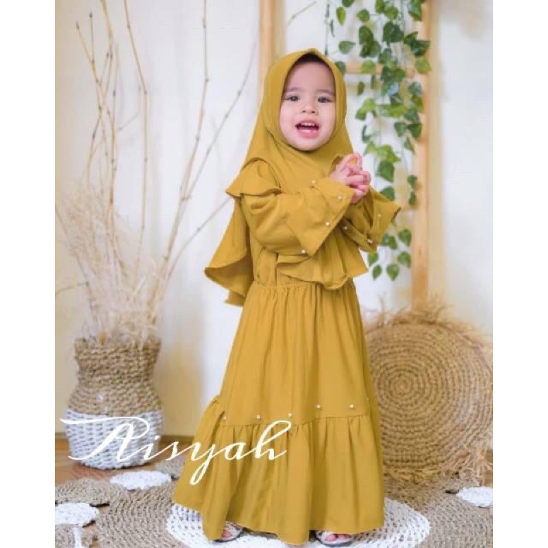 Aisyah Kids/Gamis Anak/Baju Anak/Baju Anak Murah/ Baju Anak Medan