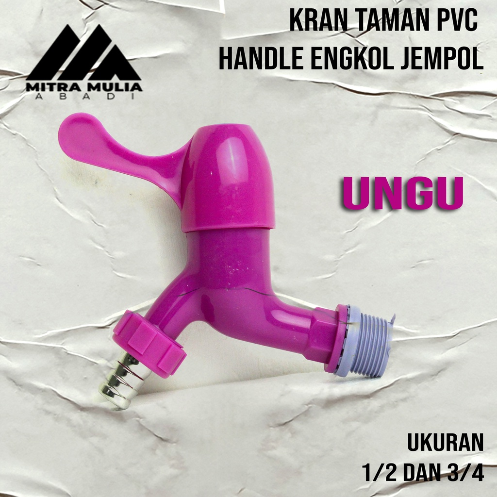 Keran Air PVC Jumbo Engkol 1/2&quot; Inch Kran Taman