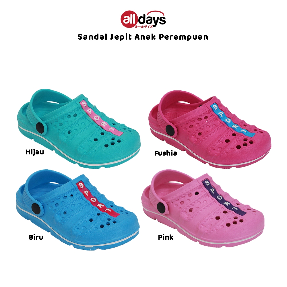 Alldays YT ~ Sandal Selop Anak Perempuan YT-337G Size 20-25