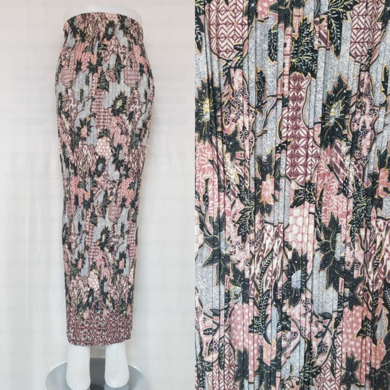 COD ROK PLISKET MUAT JUMBO BATIK BAWAHAN KEBAYA ROK BATIK JUMBO-PLISKET-MOJANG DUSTY