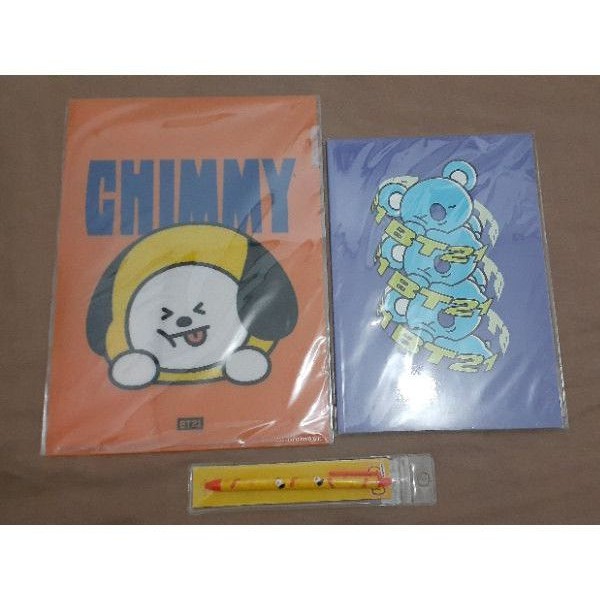 

BT21 MERCH OFFICIAL CHIMMY FOLDER SWEET BALL PEN KOYA B5 NOTE