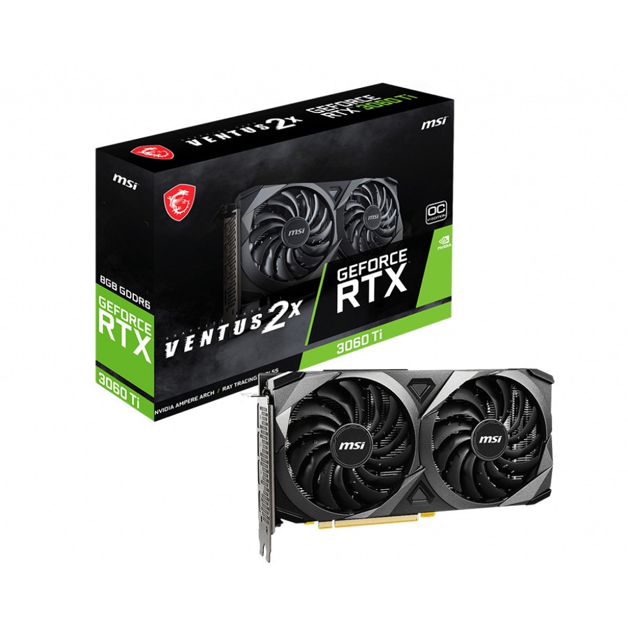 Vga MSI RTX 3060 Ti Ventus 2X 12G - MSI Geforce RTX 3060 Ti 12G Ventus 2X