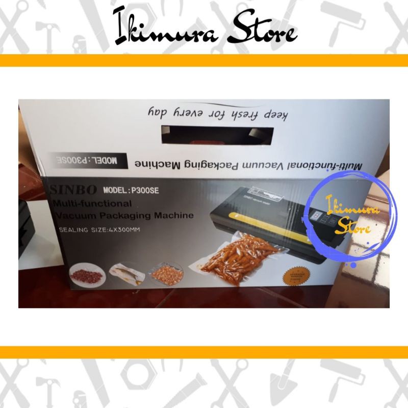 Mesin Vacum Sealer / Mesin Vacuum Makanan Basah Kering SINBO P300SE