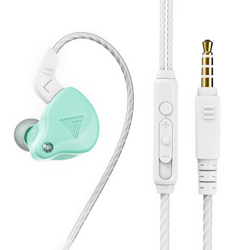 Cre Earphone In-ear HiFi Suara Olahraga Luar Ruangan Headphone Kontrol Garis Dengan Mic