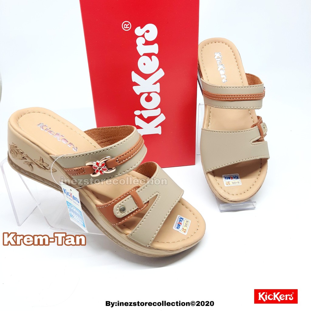 WEDGES SANDAL WANITA KICKERS TERBARU KODE SLP16 MURAH GROSIR