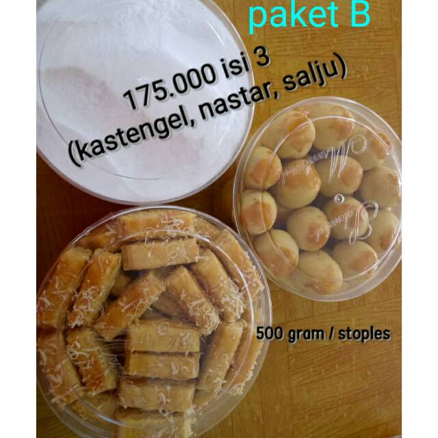 

Kue Lebaran paket isi 3 stoples @500 gram
