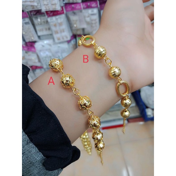 GELANG ANTI KARAT LAPIS EMAS 24K DEWASA