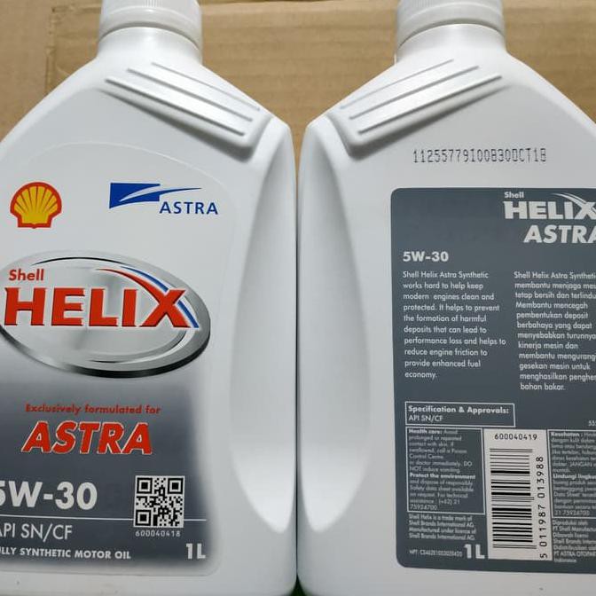 barang berkualitas | pengiriman cepat | kualitas terbaik Oli Mobil Shell Helix Astra 5w-30 SN/CF