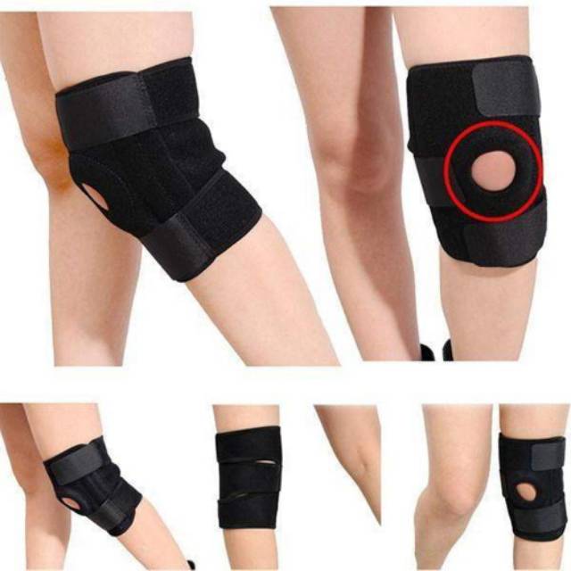 [TERMURAH]Deker Alat Pelindung Penyangga Lutut Kaki Open Patella Knee Support Brace