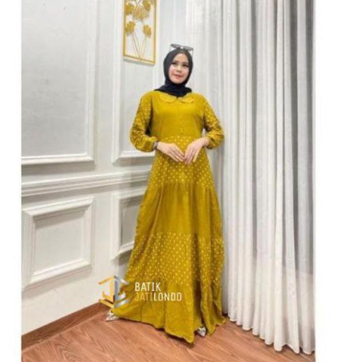 BISA  GAMIS TIE DYE KEKINIAN / DRESS MUSLIM / BAJU GAMIS / GAMIS BUSUI / GAMIS BATIK PEKALONGAN / GA