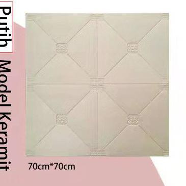 PREMIUM Wallpaper Foam 3D Bata Putih|White Brick Panel|CLASSIC BRICKFOAM