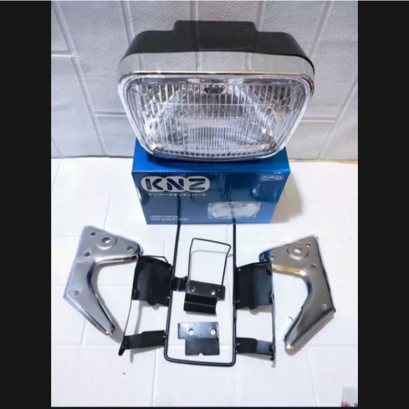 Lampu Oval Set Breket Lampu Depan Oval Rx-King Set Breket