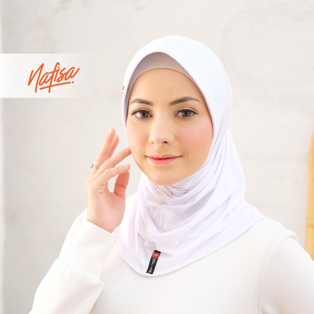 Jilbab Instan Nafisa Helga | Hijab Kerja PNS Kerudung Masuk Dalam Baju Bergo Instan Olahraga Pad Kecil