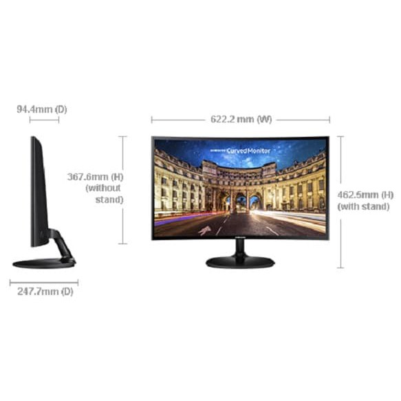 MONITOR CURVED SAMSUNG 24 INCI, LED SAMSUNG C24F390 24 INCH CURVED VGA+HDMI INPUT