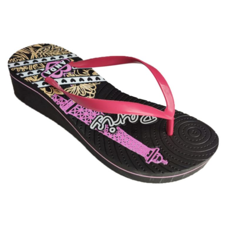 Sandal Wedges Paris Spon Wanita