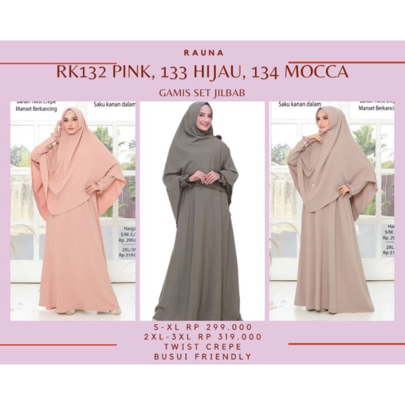 Gamis set khimar Rauna