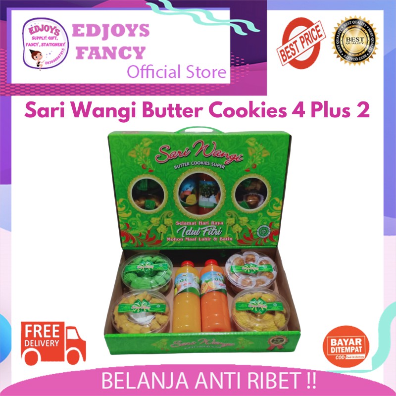 

Top Sari wangi Paket Parcel lebaran kue kering 4 plus 2 butter cookies enak gurih