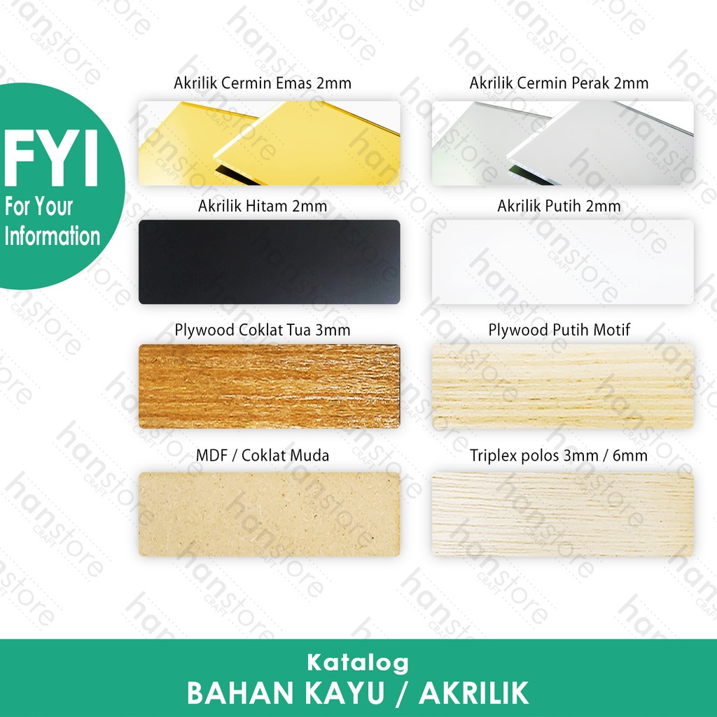 RS Jendela / cendela Kayu Akrilik Emas / Perak / Hitam / Putih / Dekorasi / Mahar / Scrapbook