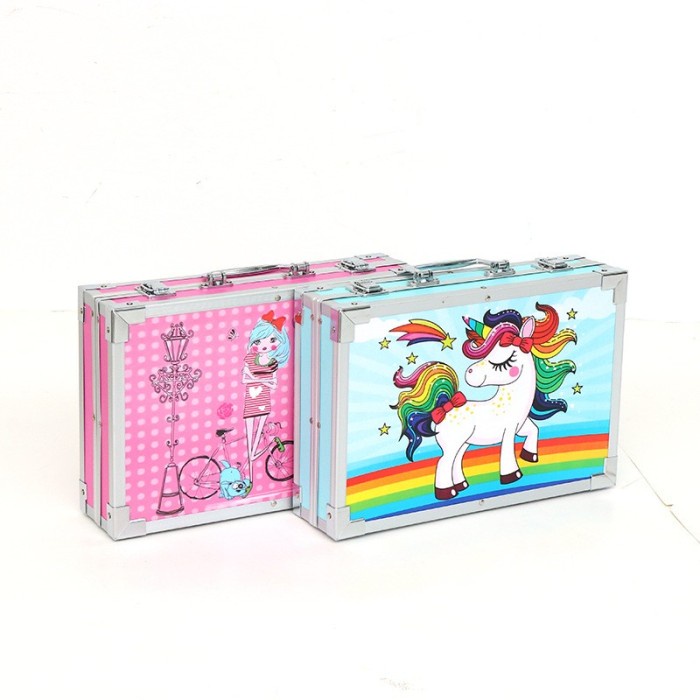 

CRAYON ART SET KOPER SET CRAYON MEWARNAI ANAK ALAT LUKIS ANAK 145 PCS - PINK GIRLS 145