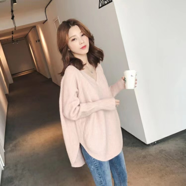 Sweater Rajut Korean Style/Pakaian Musim Dingin Wanita Berat 330 gr