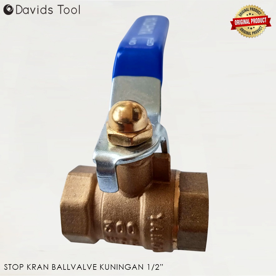 Stop Kran Kuningan Ball Valve 1/2  Inch