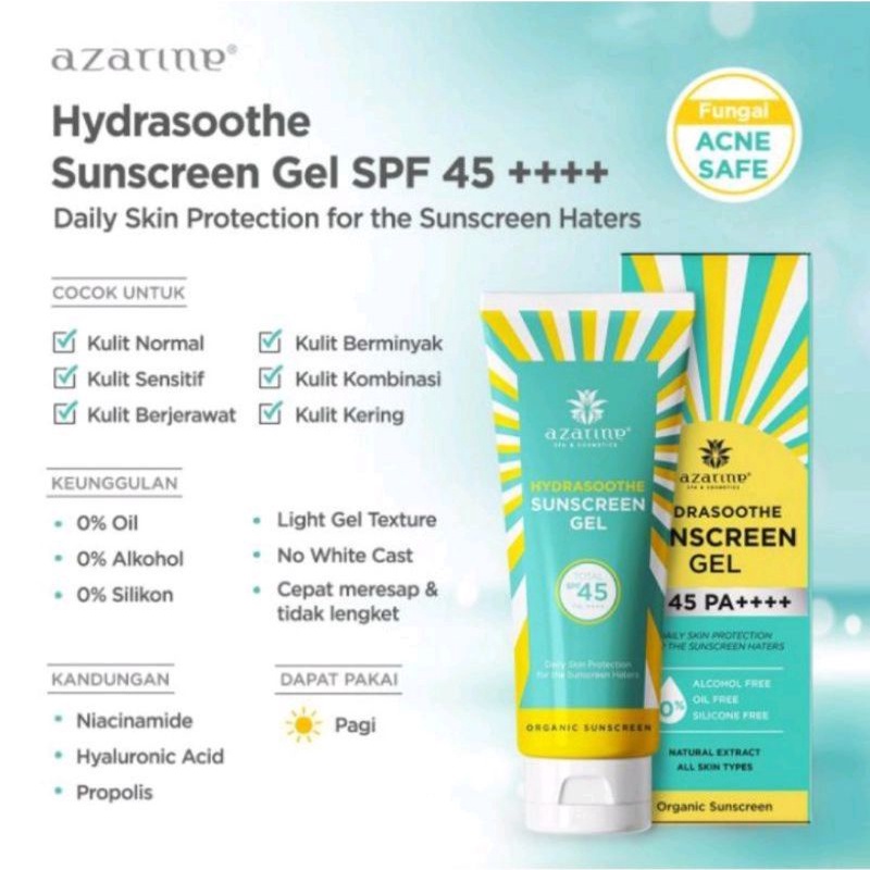 AZARINE SUNSCREEN GEL SPF 45